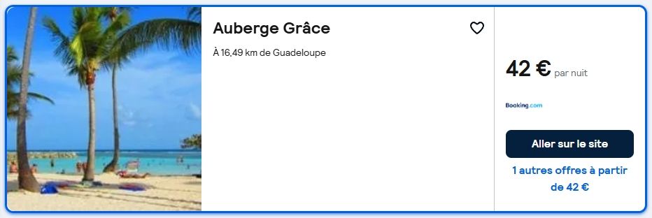 hotel à 42 euros en Guadeloupe