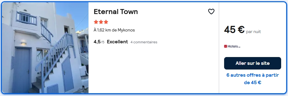 hotel à 45 euros à Mykonos